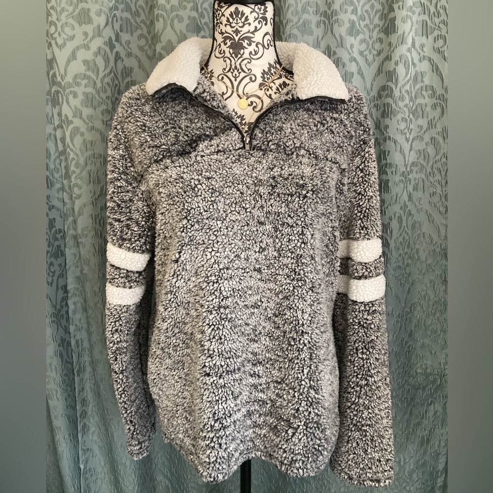 Cali 1850 | Women’s Quarter Zip Pullover Sherpa - Picture 2 of 5